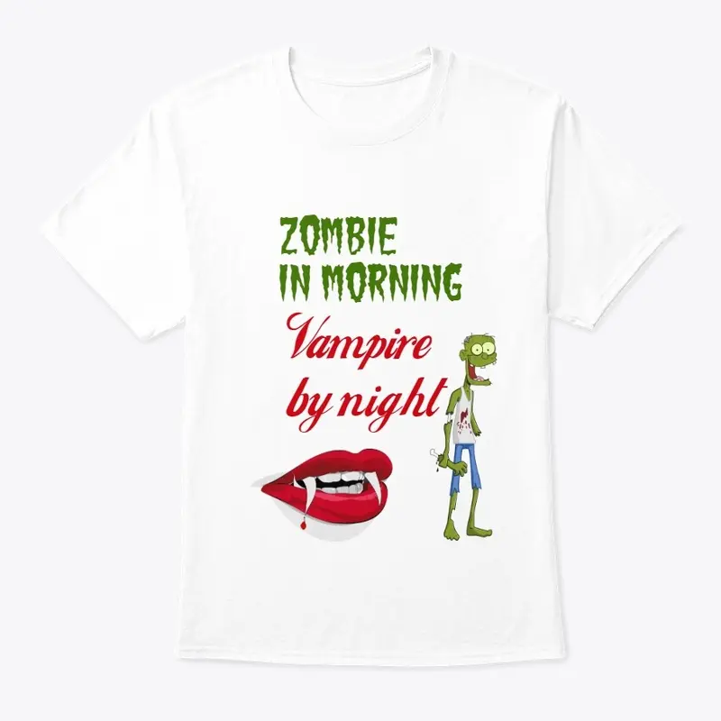 T-shirt Zombie in morning