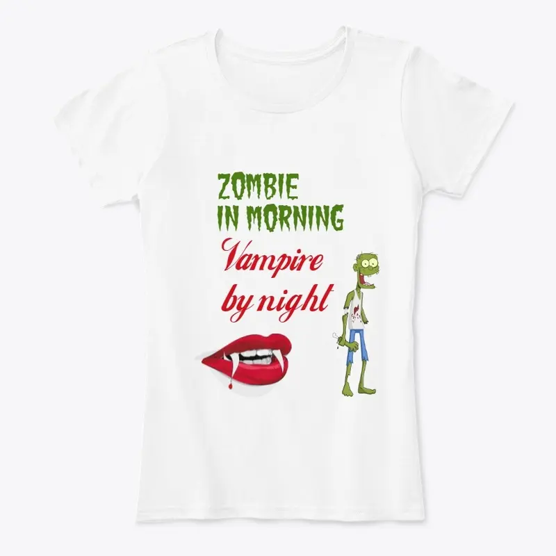 T-shirt Zombie in morning