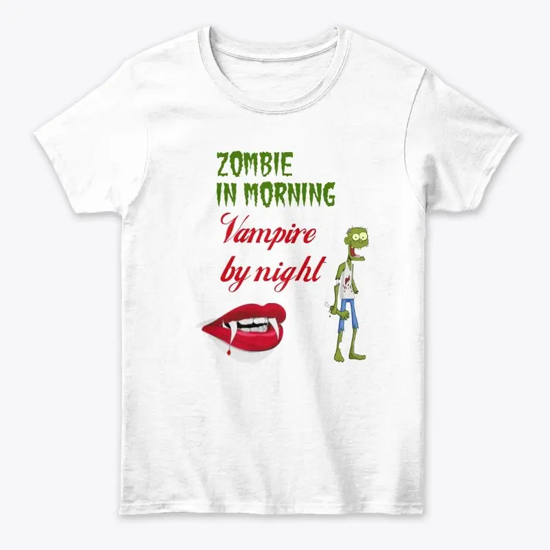 T-shirt Zombie in morning